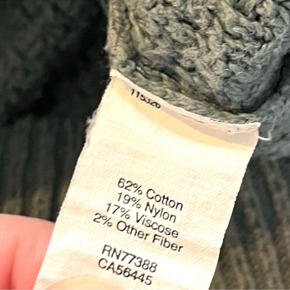 Madewell Landmark Textured Sweater with Side Zippers Moss Green Size Small - Picture 8 of 10
